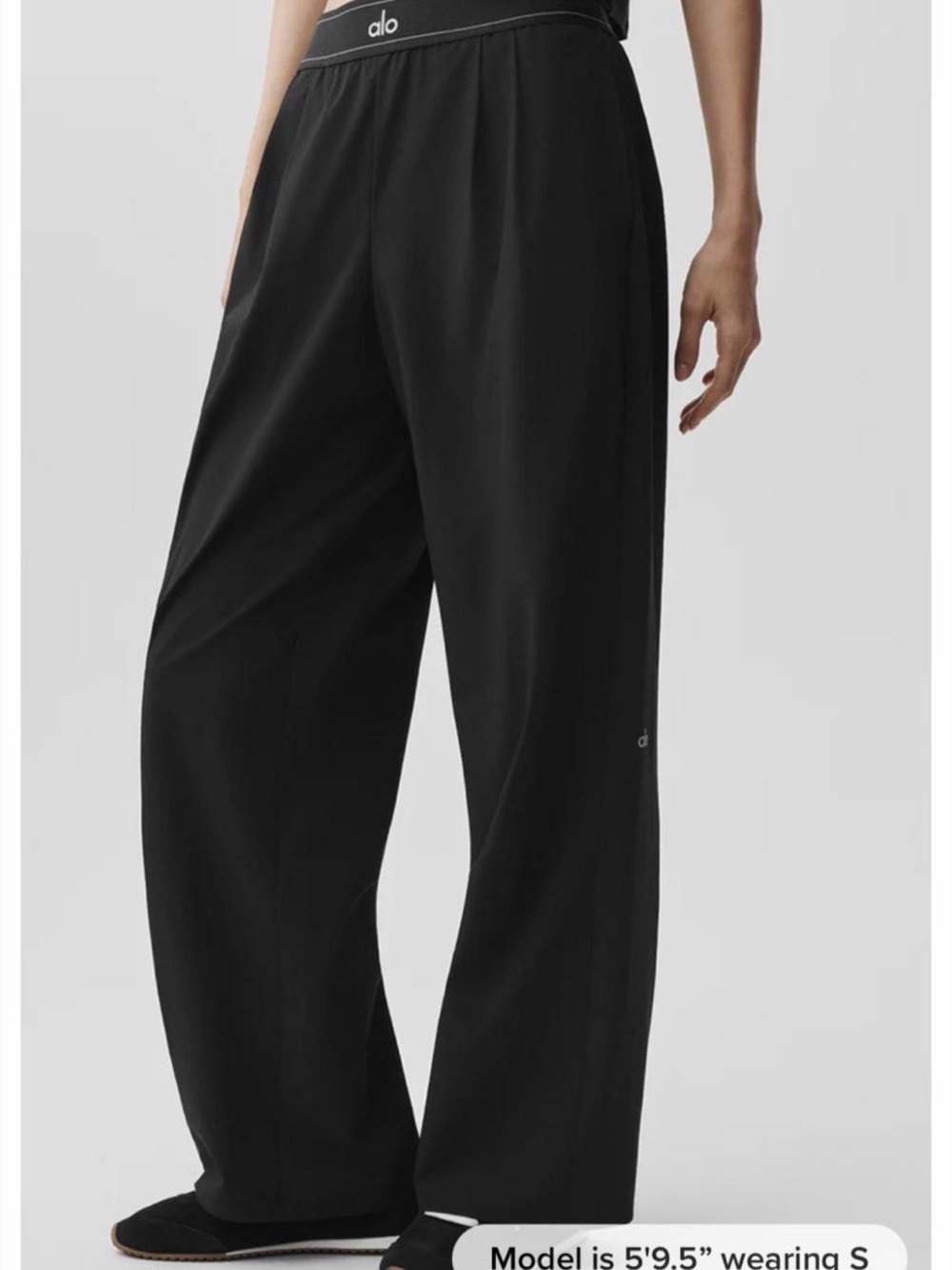 Alo Wide Leg Black trousers